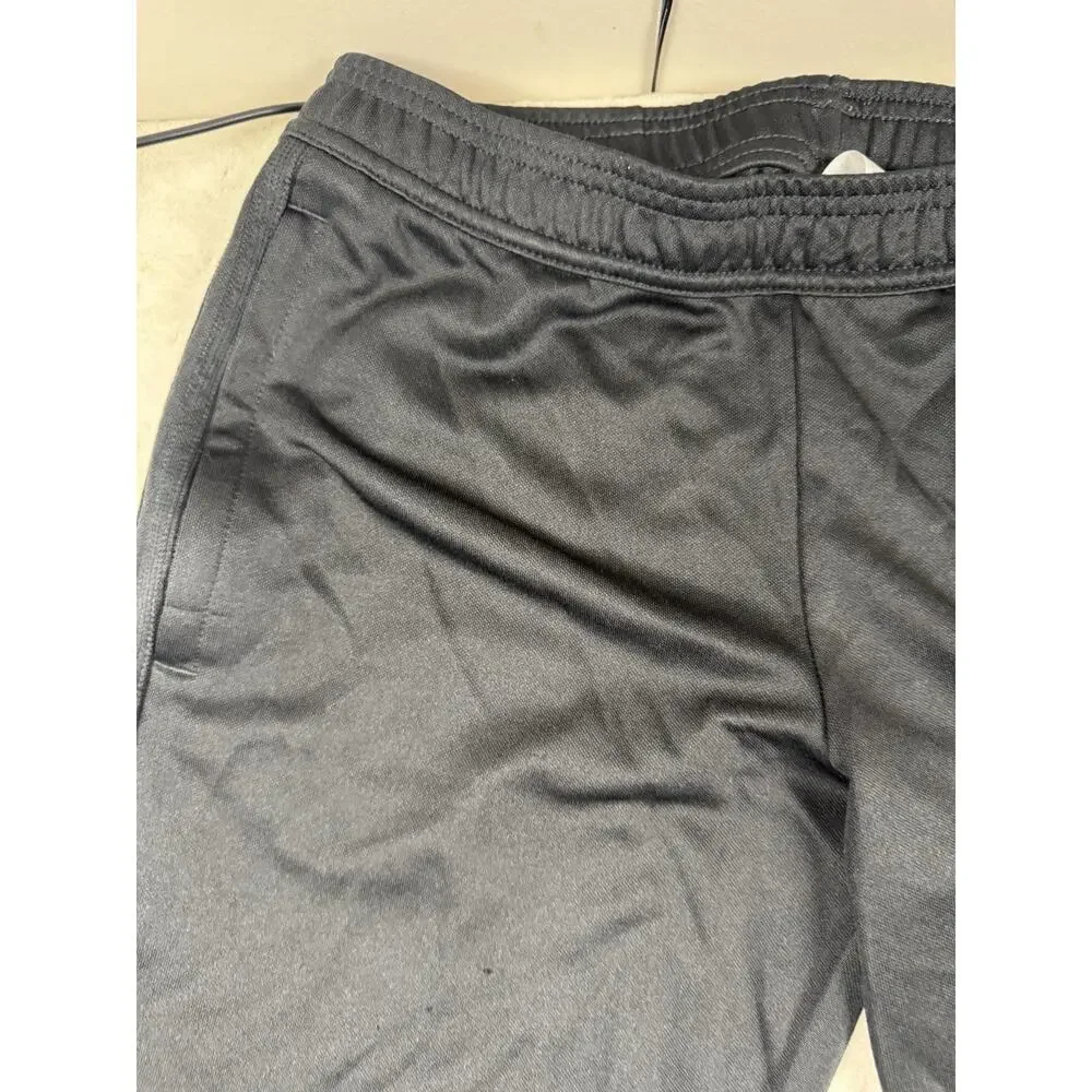 Adidas Men’s Medium Black Athletic Track Pants Zip Ankle Tapered Joggers